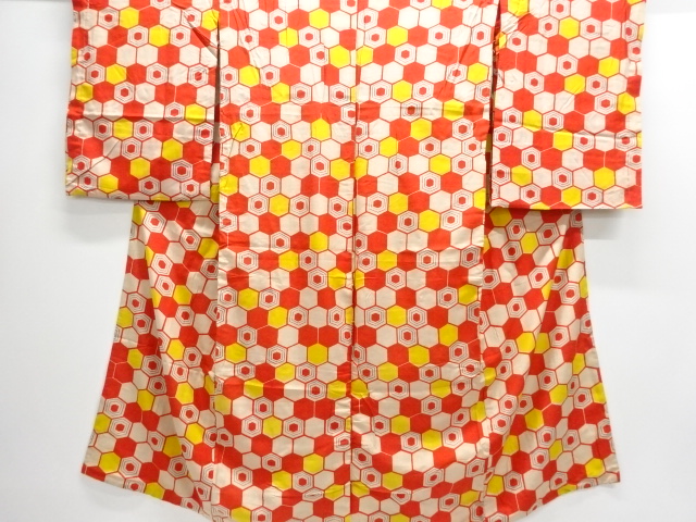 Japanese Kimono / Chirimen Kinsha Combined weave